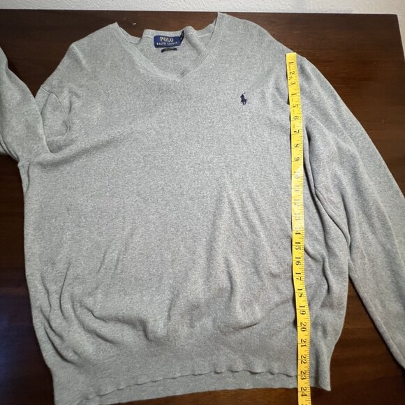 Polo Ralph Lauren Preppy Pony Logo Old Money Academia Cotton Sweater Teacher XL - Picture 8 of 10